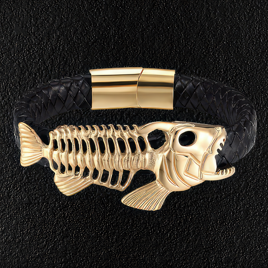 Buy Fish Charm Bracelet for Men, Lava Stone Fishing Mens Beaded Bracelet,  Fish Lover Gift, Fisherman Gifts, Boyfriend Gift, Nautical Jewelry Online  in India - Etsy